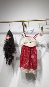 🇵🇭 Movie Moana 2 Costume Princess Dress for Kids Girl Necklace Outfit baby Birthday Party Clothes