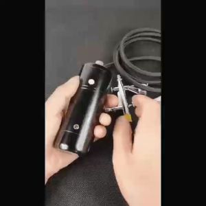 Cordless Portable Airbrush With Compressor Auto Start Stop Wireless Personal Air Brush Kit Replaceable Spray For Painting