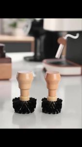 Joyoung Coffee Brush Portafilter Basket Cleaning 51mm Wooden Barista Clean Brushes Dusting Tool Espresso Machine Accessories