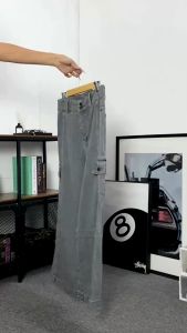 JINISO - Denim Loose Cargo Jeans Pria 408