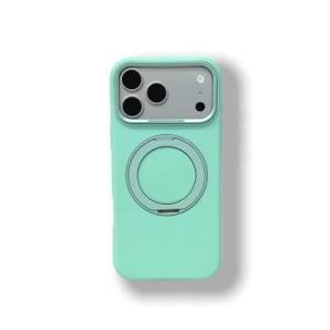 szhaiyu | Luxury Solid Color Magnetic Holder Phone Case For Magsafe For iPhone 18 17 16 Pro Max 15 14 Plus 13 12 With 360° Bracket Cover
