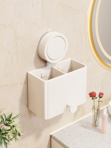 WUBUWEI | Kệ Treo Tường Không Cần Đục Lỗ Để Chải Và Bàn Chải