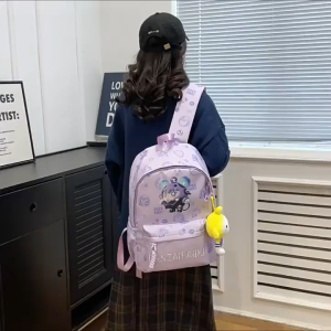 Ba lô học sinh mới hoạt hình Kuromi ba lô dễ thương phiên bản Hàn Quốc