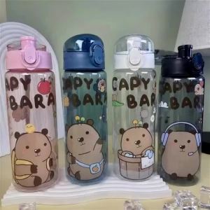 Bình Nước Hình Chuột Lang Dễ Thương 780ml Có Quai Xách Chống Rò Rỉ Bình Uống Nước Thể Thao Di Động Dùng Ngoài Trời
