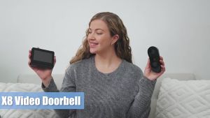 Doorbell Wireless With Camera and 4.3-inch Display Screen: Waterproof Visual Intercom IR Night Vision IP Alarm Wireless DOOR BELL for Home Security M15