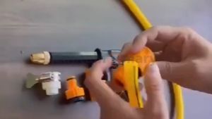 1set High Pressure Car Washer & Water Spray Gun 5m - 40m Watering Hose 3 Hose Connector