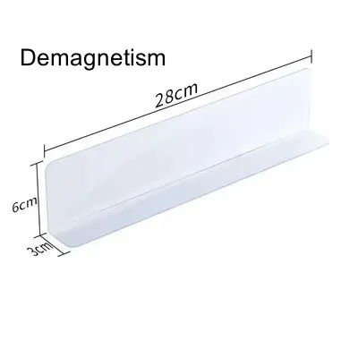Supermarket Shelf Partitions Dividers Food Storage Organizer Pvc L-Shaped Magnetic 5Pcs Clear Acrylic Bookshelf Dividers Storage