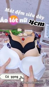 Áo Lót Nữ Bra Aeon Trơn Có Gọng Mút Dày 4 cm Bản Lưng Vừa 2 Móc cài