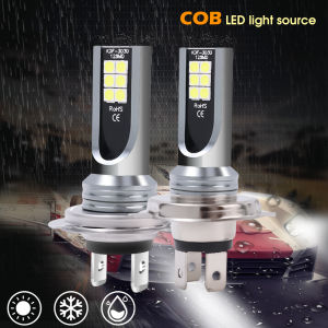 H1/H3/H4/H7 LED Headlight 24W Car Fog Light Bulbs Automotive Driving Running Lamps