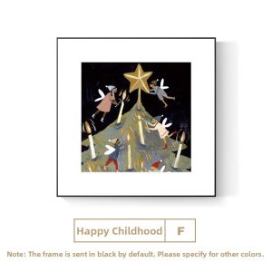 Person Illustration Boutique Literary Decorative Wall Art For Kids Room Bedroom Living Room