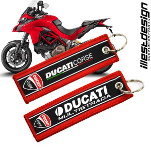 24 DUCATI KEYTAG: MULTISTRADA 620 1000DS 950 1100S 1200 1200S 1260S V4 V4S KEY TAG KEYCHAIN MOTORCYCLE ACCESSORIES