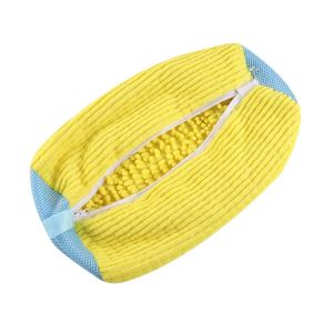 Durable Shoe Washing Machine Bag for All Shoe Types-Yellow with Blue ZipperIdeal for Sneakers and Casual ShoesLaundry Wash Bag