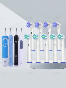 June Six Initial Compatible Braun Oral B Electric Toothbrush Head D12 P2000 P3000 P4000 Replacement 2585 Adult Gum Care Normal Specification