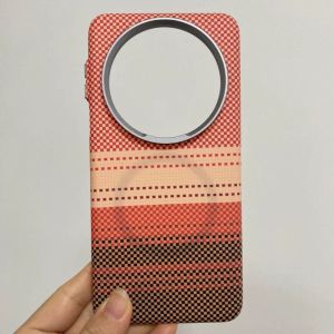 Kevlar Pattern Huawei Mate70Pro+ Carbon Fiber Texture Magnetic Attraction Ultra-Thin Full Cover Protective Phone Case