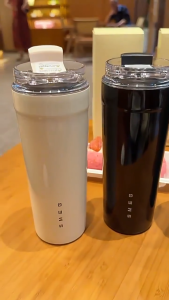 SMEG insulated cup 550ml portable accompanying cup cold and hot dual purpose large capacity stainless steel water tumbler  bunga botol air aiskrim