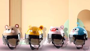 Ready Stock Safety Helmet Cartoon cute riding helmet childrens helmet kids helmet childrens helmet motorcycle