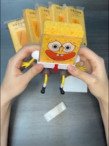 Penyimpanan Rak  Sinki Dapur dengan 2pcs Span Pinggan Kitchen Drain Rack Storage Rack with 2pcs Dish Sponge Household Sponge Rack海绵宝宝沥水架送洗碗海绵擦家居厨房好物用品置物架