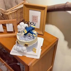 Aircraft Airplane Aeroplane Toy Pilot Birthday Cake Topper Cake Decoration 小飛機蛋糕擺件 飛機造型蛋糕裝飾