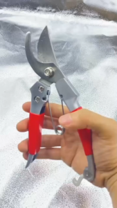 กรรไกรตัดกิ่งไม้ ปากโค้ง 8 นิ้ว HํY-MAX ขนาด 200 mm. แท้เนื้อสแตนเลส