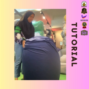 Beanbag.my™ (Sarung Saja) Bean Bag Long Zip Cover For Double Layer Cover Outer