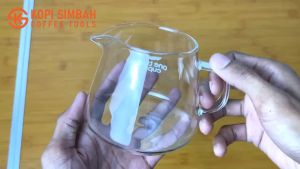SIMBAH Glass Coffee Server 400 ml Teko Kopi Kaca Pour Over Manual Brew