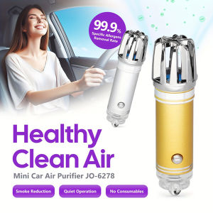 Car Air Purifier Freshener Negativeion Generator Ozone Ionizer Diffuser Air Anion Oxygen Bar 12V