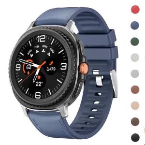 Dây Đeo Bằng Da Silicon Cho Samsung Galaxy Watch 8 Classic 46mm Vòng Đeo Tay Kết Nối Nguyên Bản Tương Thích Với Dây Đeo Cổ Tay 40mm 44mm