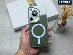 Case Magnetic Black Clear Transparan Case For Huawei Pura 70 Ultra Wireless Charge Compatible With MagSafe