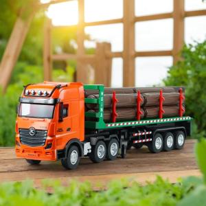 รถบรรทุกไม้แบบควบคุมระยะไกล 313D ของเล่นสำหรับเด็ก รถบรรทุกแบบไฟฟ้า รถแบน รถเทรลเลอร์ รถบรรทุกแบบครึ่งตัว ของเล่นสำหรับเด็กชาย