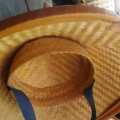 Topi Caping Petani Bahan Kulit Bambu. 