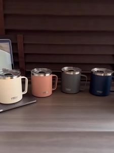 TYESO | Tyeso Vacuum Flasks With Eye Stainless Steel Vacuum-insulated Cold Insulated Coffee Cup with Handle High Aesthetic Value Daily