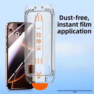 Henyou | High Definition Full Screen Coverage Tempered Glass Film For Apple 16Promax 15Pro 14 13Max Dustproof Anti Fingerprint Protection Film