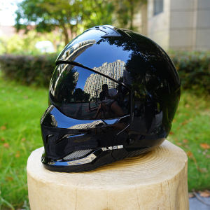 Scorpion Retro Motorcycle Helmet with Removable Front Module Tea-Colored Lens Sizes M L XL XXL Motorbike Safety Gear