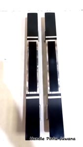 1 satu set 4 Gagang dan Body Kunci Pelor Handle Pintu Rumah Minimalis Terbaru 60 cm stenliss anti karat - Tarikan Pintu Kupu Tarung