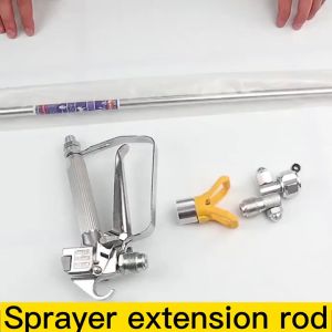 รับประกัน 5 ปี จัดส่งฟรี 100cm Airless Sprayer Extension Rod สีสเปรย์ปืนปลายเสาต่อสำหรับเครื่องพ่น