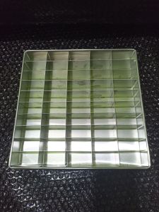 loyang sekat brownies 24x24x4 / cookies cutter / loyang sekat bronis 50 lubang