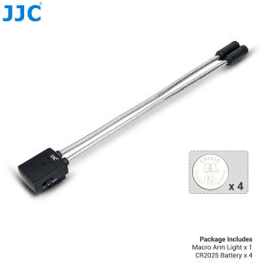 JJC | JJC LED Macro Arm Light Photo Lighting with 5 Level Ajustable Flexible Fill Lights for Macro Lens Camera Close-up Photography