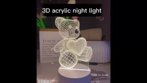3D Acrylic Lamps: Creative LED Lighting for Your Bedroom