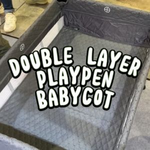 Samu Giken Travel Playpen Baby Cot Multifunction Foldable / Double Layer & Playpen Model: TC200-GY