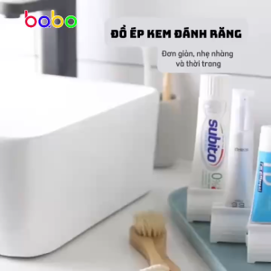 Dụng cụ ép lấy kem đánh răng kiêm giá đỡ cực xinh - Thiết bị nặn kem dạng tuýt TL07