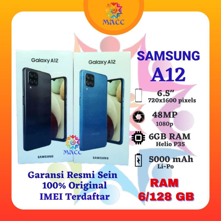 Samsung Galaxy A12 Ram 6/128 Gb Garansi Resmi Lazada Indonesia