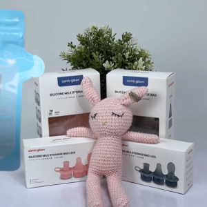 Samu Giken Silicone Reusable Breast Milk Storage Bottle Bag Suitable for Freezing 180ml Model: SMSB180