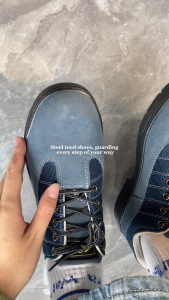 Falimottype Size 37-46 Breathable & Impact-Resistant Safety Shoes Wear-resistant Steel-Toe Protective Work Boots Daily Casual Shoes