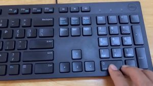 Bàn phím có dây Dell Hp GIÁ RẺ mỏng-nhẹ-bền-đẹp kết nối cổng USB có nút Media Fn tiện lợi đã qua sử dụng