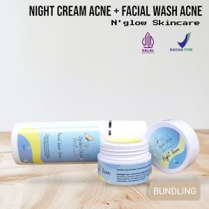 ZIYAN ACNE NIGHT CREAM ACNE +FACIAL WASH ACNE BOSSTER BPOM