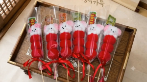 Mini Party House | Cute Dog Plush Bouquet Gift for Party and Gift