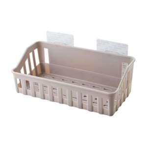 ชั้นวางของ ชั้นวางของในห้องน้ำ ชั้นวางของครัว พลาสติก รุ่นไม่ต้องเจาะ รับน้ำหนักได้มากถึง 3โล Bathroom Wall Mounted Shelf Without Drilling