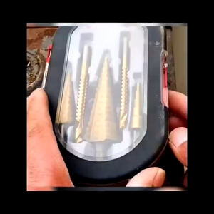 6 Buah Mata Bor Pagoda Spiral Besi Kuningan Kayu Plastik Bor Langkah Kerucut Payung Horisontal Mata Bor Langkah Baja Kecepatan