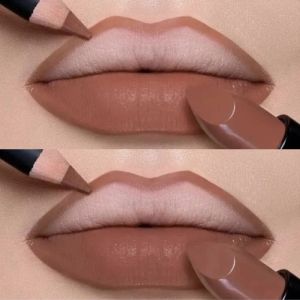 【XZ Beauty】2 in 1 Lipliner Lipstick Pen Longlasting Waterproof Non Fading Color Women Makeup Lip Contouring Matte Lip Gloss Korean Cosmetic
