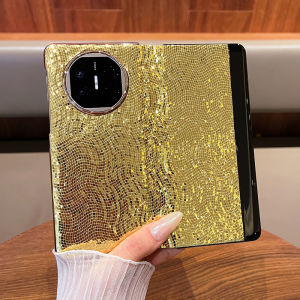 Luxury Genuine Leather Foldable Screen Phone Case for Huawei MateX5 with Electroplated Edges Anti-Fall Protection for Men And Women